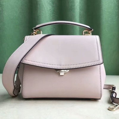 Michael Kors Leather Tote Shoulder Bag, 21CM - 마이클 코어스 레더 토트 숄더백 ,MKB0017, 21CM,연핑크