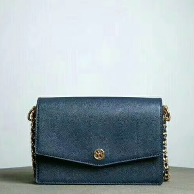 Tory Burch Leather Blue Robinson Convertible Chain Shoulder Bag,18.5cm - 토리버치 레더 블루 로빈슨 컨버터블 체인 숄더백 TBB0100,18.5cm