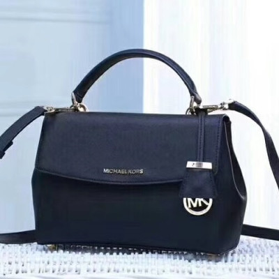 Michael Kors Leather Tote Shoulder Bag, 27CM - 마이클 코어스 레더 토트 숄더백 ,MKB0058, 27CM,블랙