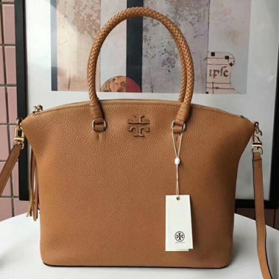 Tory Burch Leather Taylor Satchel Tote Shoulder Bag,27cm - 토리버치 레더 테일러 사첼 토트 숄더백 TBB0142,27cm,2색(브라운,블랙)