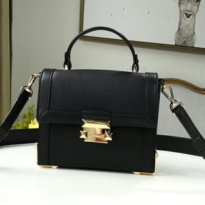 Michael Kors Leather Janey Tote Shoulder Bag, 19CM - 마이클 코어스 레더 제이니 토트 숄더백 ,MKB0083, 19CM,블랙