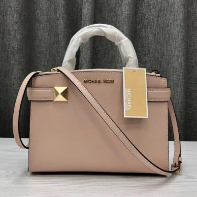 Michael Kors Leather Tote Shoulder Bag,26cm - 마이클 코어스 레더 토트 숄더백  MKB0118,26cm,핑크