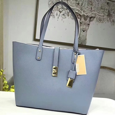 Michael Kors Leather Tote Shoulder Bag,45cm - 마이클 코어스 레더 토트 숄더백 MKB0178,45cm,스카이블루