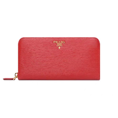 Prada 2018 Ladies Saffiano Leather Zippy Long Purse 1m1183 - 프라다 여성 신상 사피아노 레더 지피 장지갑 Pra0316x.Size20CM 라이트레드