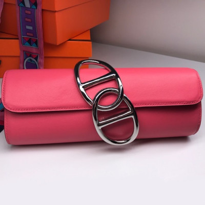 Hermes Egee Swift Leather Clutch Bag  - 에르메스 에게 스위프트 레더 여성용 클러치백 HERB0154,진핑크