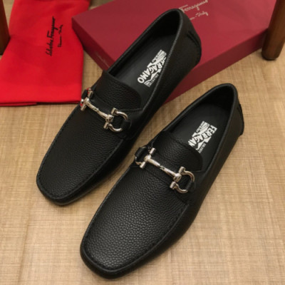 Ferragamo 2018 Mens U-tip Leather Loafer - 페레가모 남성 유팁 레더 로퍼 Fer0065x.Size(240 - 275)블랙