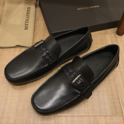 Bottega Veneta 2018 Mens Strap Leather Loafer - 보테가 베네타 남성 스트랩 레더 로퍼 Bot0017x.Size(245 - 265)블랙