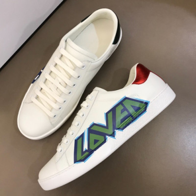 Gucci 2018 Mens Leather Sneakers - 구찌 남성 신상 가죽 스니커즈 Guc0434x.Size(240 - 275)화이트