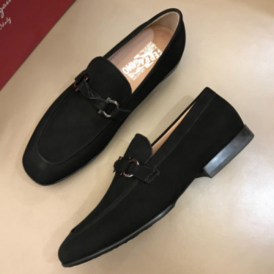 Ferragamo 2018 Mens U-tip Leather Loafer - 페레가모 남성 유팁 레더 로퍼 Fer0074x.Size(240 - 265)블랙