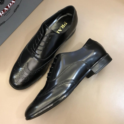 [매장판] Prada 2018 Mens Leather Oxford  - 프라다 남성 레더 옥스퍼드 Pra0345x.Size(240 - 265)블랙