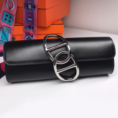 Hermes Egee Box Leather Clutch Bag  - 에르메스 에게 복스 레더 여성용 클러치백 HERB0415,블랙