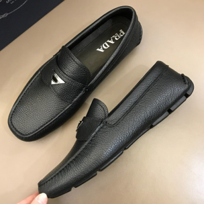 [매장판] Prada 2018 Mens Leather Loafer  - 프라다 남성 레더 로퍼 Pra0349x.Size(240 - 270)블랙