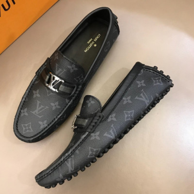 Louis Vuitton 2018 Mens MonogramStrap Leather Loafer  - 루이비통 남성 모노그램 스트랩 레더 로퍼 Lou0616x.Size(240 - 270)블랙