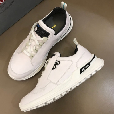 Prada 2018 Mens Leather Running shoes - 프라다 남성 레더 런닝화 Pra0356x.Size(240 - 275)화이트