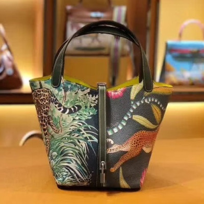 Hermes Picotin  Lock Togo Leather Tote Bag,22cm - 에르메스 피코탄 락 토고 레더 여성용 토트백 HERB0503, 22cm,블랙