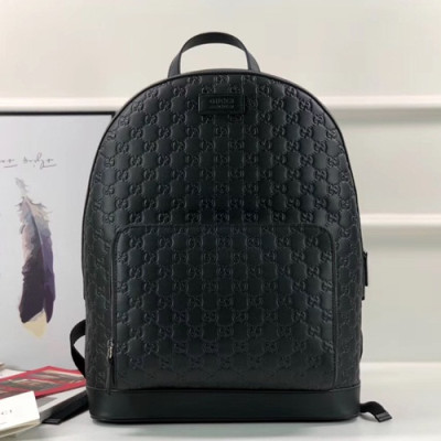 Gucci Leather Back Pack ,39CM - 구찌 레더 남성용 백팩 GUB0182 ,39cm,블랙