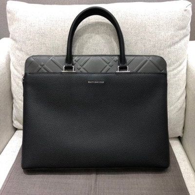 Burberry Leather Mens Business ,38CM - 버버리 레더 남성용 서류가방,BURB0044 ,38cm,블랙