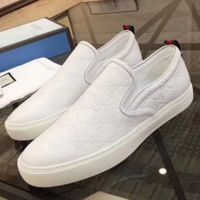 Gucci 2018 Signature Slip-on White - 구찌 시그니쳐 슬립온 화이트 Guc0469x.Size (240 - 290)