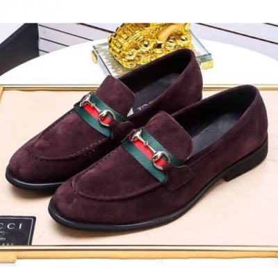 Gucci 2018 Mens Samseon Suede Loafer Wine - 구찌 삼선 스웨이드 로퍼 와인 Guc0478x.Size(240 - 285)