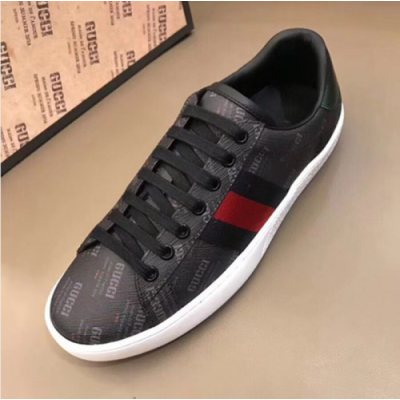 Gucci 2018 Mens Stamp Sneakers - 구찌 스탬프 스니커즈 블랙 Guc0480x.Size(240 - 285)