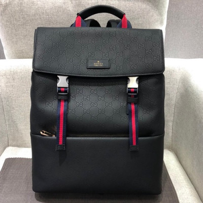 Gucci Leather Back Pack ,37CM - 구찌 레더 남성용 백팩 GUB0214 ,37cm,블랙