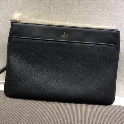 Gucci Leather Clutch Bag - 구찌 레더 남성용 클러치백 GUB0217 ,블랙