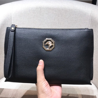 Stefano Ricci Leather Clutch Bag ,28CM - 스테파노 리치 레더 남여공용 클러치백 STEFB0002 ,28cm,블랙