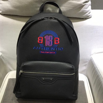 Balenciaga 2018 Leather Back Pack ,39CM - 발렌시아가 2018 레더 남여공용 백팩,BGB0033 ,39cm,블랙