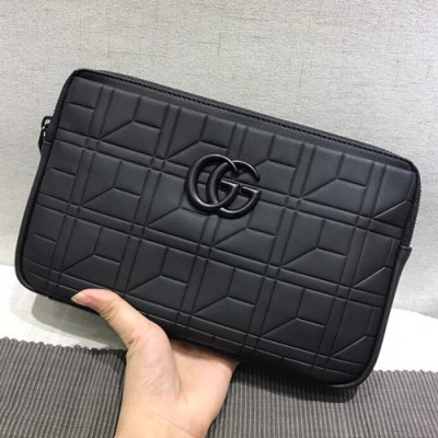 Gucci 2018 Leather Clutch Bag ,26CM - 구찌 2018 레더 남여공용 클러치백 GUB0237 ,26cm,블랙