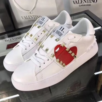 [1:1] Valentino 2018 Rockstead Hidden Sneakers Heart - 발렌티노 락스터드 히든 스니커즈 하트 Val0131x.Size(225 - 285) 화이트