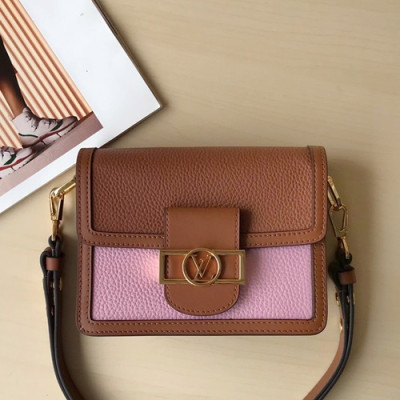 Louis Vuitton Dauphine Shoulder Bag,20/25cm - 루이비통 다프네 여성용 숄더백,M44391,LOUB0427 ,20/25cm,브라운+핑크