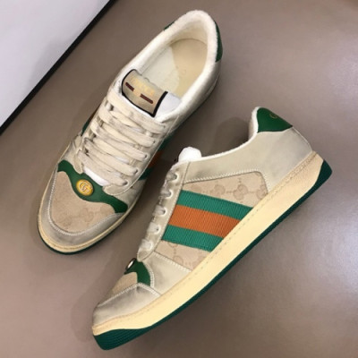 [1:1] Gucci 2019 Mens Ace Canvas Sneakers - 구찌 남성 신상 캔버스 스니커즈 Guc0517x.Size(240 - 270)그린