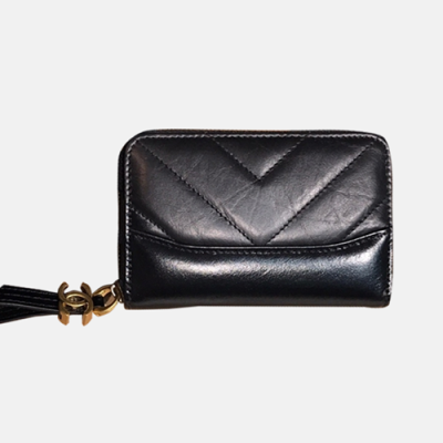 Chanel 2018 Ladies Capuskin Coin Purse - 샤넬 여성 신상 카푸스킨 동전지갑 Cnl0068x.11CM 블랙