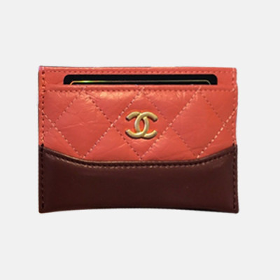 Chanel 2018 Ladies  Gabriel Card Purse - 샤넬 여성 신상 가브리엘 카드지갑 Cnl0089x.11CM 버건디은장