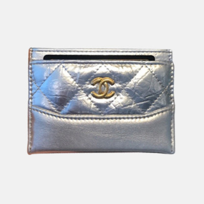 Chanel 2018 Ladies  Gabriel Card Purse - 샤넬 여성 신상 가브리엘 카드지갑 Cnl0093x.11cm 실버금장