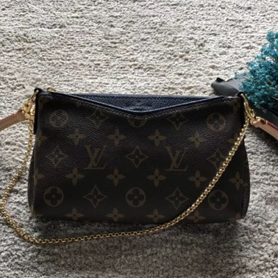 Louis Vuitton Pallas Clutch Shoulder Bag,23cm - 루이비통  팔라스 클러치 숄더백, M41638,LOUB0527 ,23cm,브라운+네이비