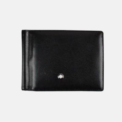 Montblanc 2019 Mens Logo Leather Card Holder - 지방시 남성 신상 로고 레더 카드홀더 Mont006x.블랙