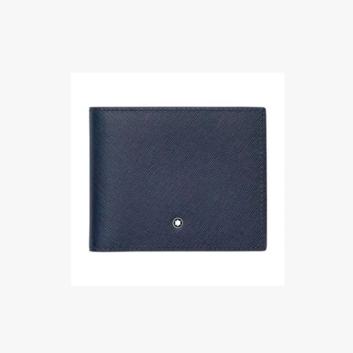 Montblanc Unicef Mens Logo Leather Bifold Wallet - 몽블랑 남성 신상 로고 레더 반지 Mont008x.블랙