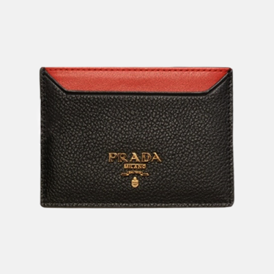 Prada 2019 Saffiano Steel Logo Card Holder 1MC208 - 프라다 신상 사피아노 스틸 로고 카드 지갑 Pra0400x.11CM.블랙