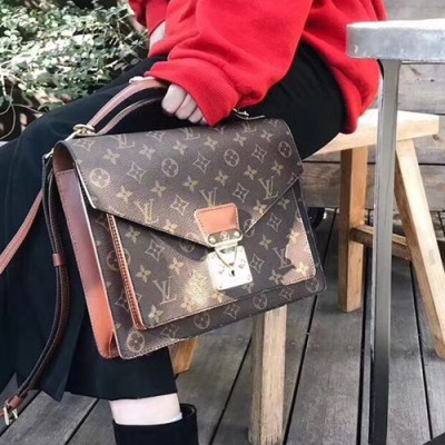 Louis Vuitton MonogramTote Shoulder Bag,26cm - 루이비통 모노그램 토트 숄더백 ,LOUB0601,26cm,브라운