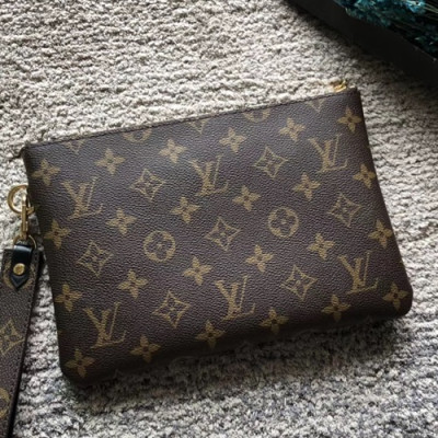 Louis Vuitton City Clutch Bag,23cm - 루이비통 남여공용 시티 클러치백 M63447 ,LOUB0615,23cm,브라운