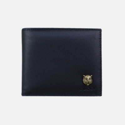 Gucci 2019 Mens Tiger Detail Bifold Wallet 428720 - 구찌 남성 타이거 디테일 반지갑 Guc0540x.10.5CM.블랙