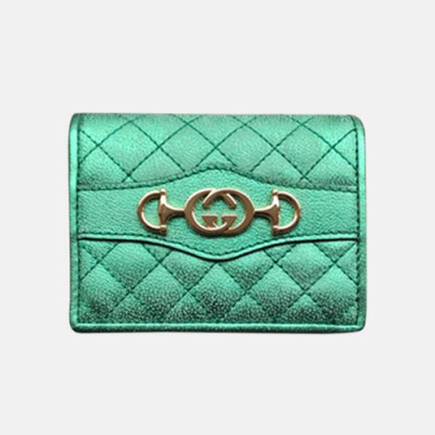 Gucci 2019 Laminated Leather Bifold Purse 536353 - 구찌 라미네이트 가죽 반지갑 푸시아 Guc0552x.11CM.그린