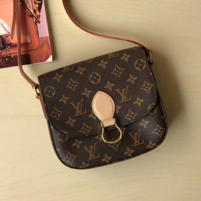 Louis Vuitton Monogram Shoulder Cross Bag,12.5/19/26cm - 루이비통 모노그램 숄더 크로스백, M51242,LOUB0671 ,12.5/19/26cm,브라운