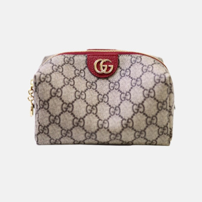 Gucci 2019 Ophidia GG Cosmetic Case Hibiscus Supreme Canvas 548393 - 구찌 오피디아 코스메틱 케이스 GG 파우치 Guc0562x.16CM.레드