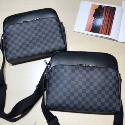 Louis Vuitton Dayton Reporter  Messenger  Shoulder Bag,29/33cm - 루이비통 남성용 데이턴 리포터 메신저 숄더백 N41408/N41409 ,LOUB0678,29/33cm,블랙