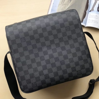 Louis Vuitton Messenger Shoulder Bag,28cm - 루이비통 남성용 메신저 숄더백 N45255 ,LOUB0681,28cm,블랙