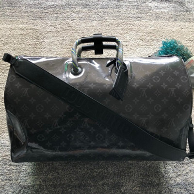 Louis Vuitton Glaze Keepall Bandouliere Bag,50cm - 루이비통 글레이즈 키폴 반둘리에 남성용 여행가방,M43899 ,LOUB0728 ,50 cm,블랙