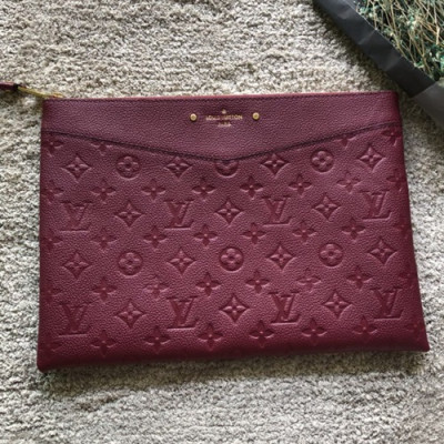 Louis Vuitton Daily Pouch MonogramClutch Bag,29.5cm- 루이비통 데일리 파우치 모노그램 클러치백,M62938,LOUB0836,29.5cm,와인