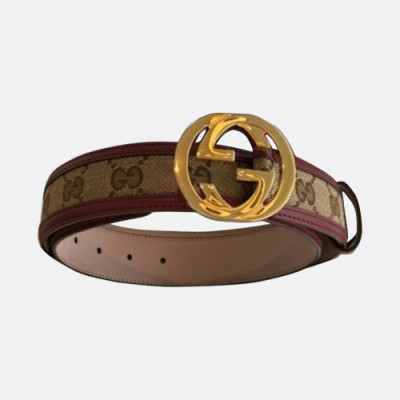 Gucci 2019 Reversible Laides GG Buckle Leather Belt -구찌 리버시블 여성 신상 GG 버클 레더 벨트 Guc0590x.Size(3.5cm).버건디금장